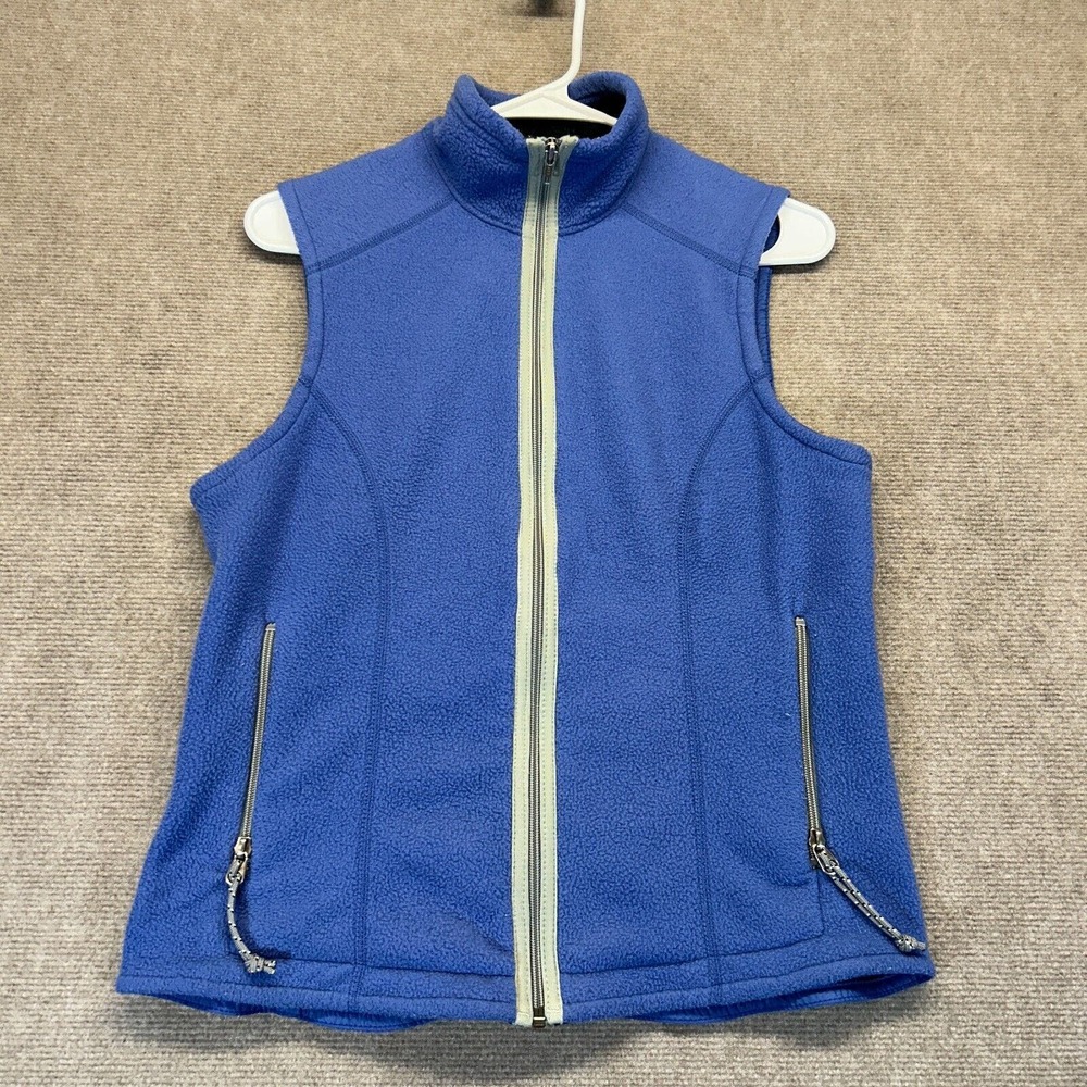 Patagonia Vintage Synchilla Fleece Vest Women's Small Blue Full Zip Made in USA